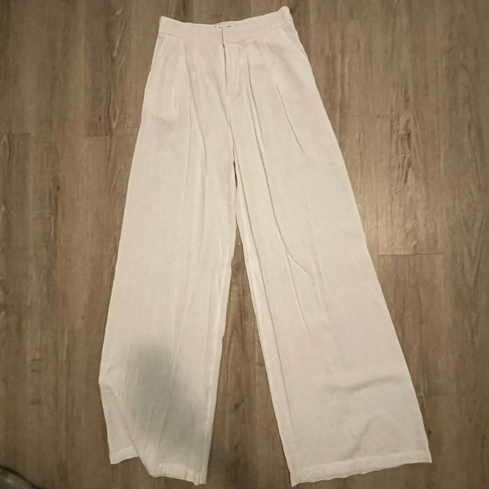 flowy white pants